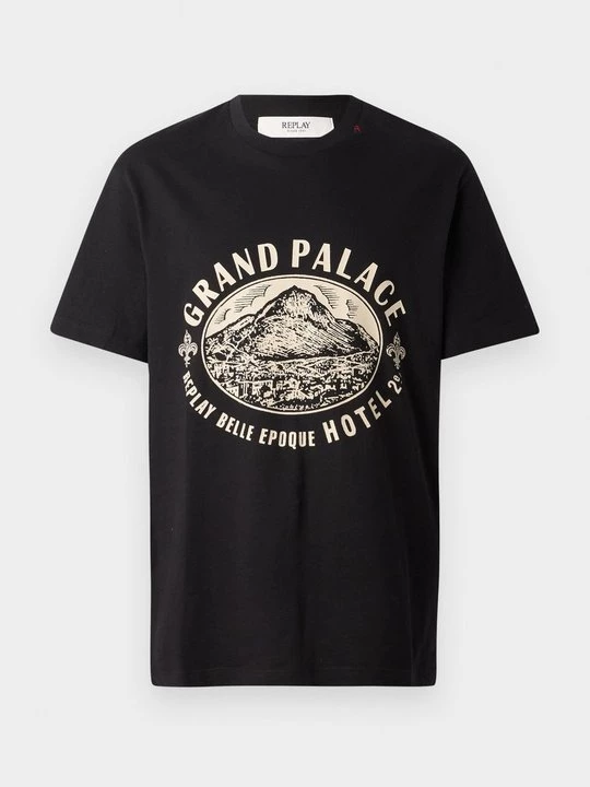 Foto van product T-shirt print Replay zwart