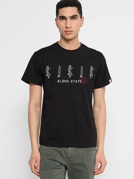 Foto van product T-shirt print Replay zwart