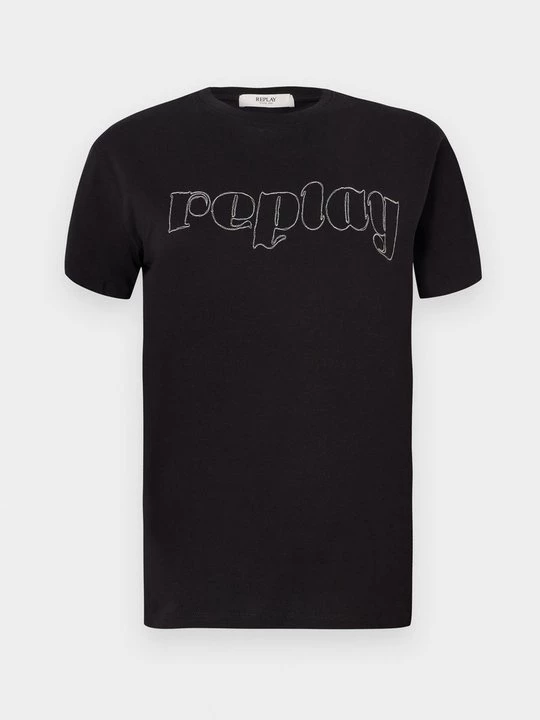 Foto van product T-shirt print Replay zwart