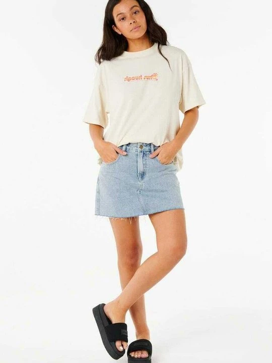 Foto van product T-shirt print Rip Curl beżowy
