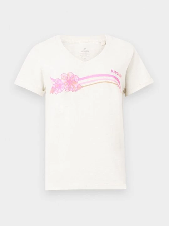 Foto van product T-shirt print Rip Curl crème