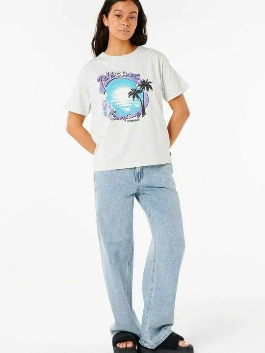 Foto van product T-shirt print Rip Curl grijs