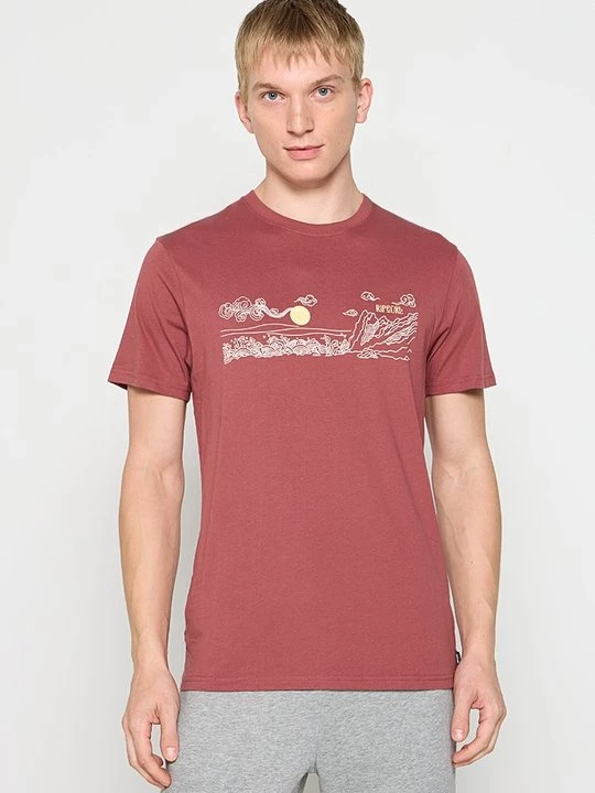 Foto van product T-shirt print Rip Curl rood