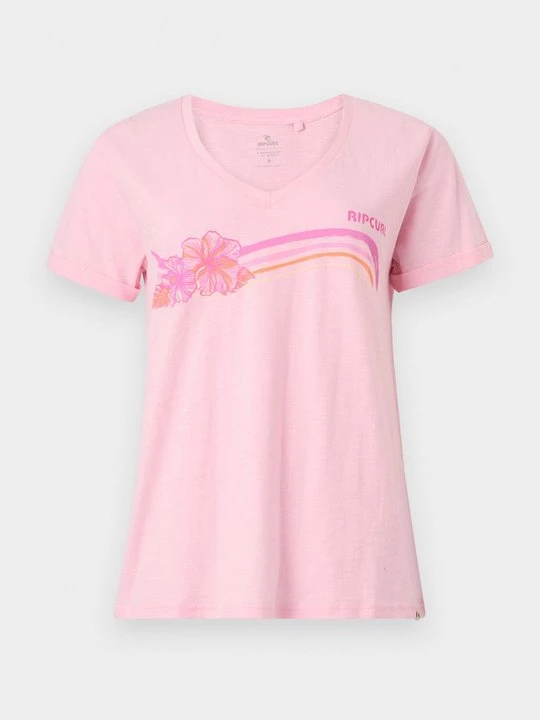 Foto van product T-shirt print Rip Curl roze