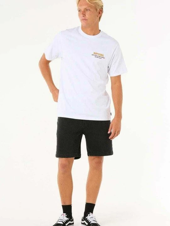 Foto van product T-shirt print Rip Curl wit