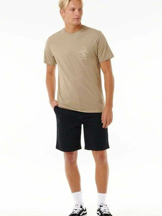 Foto van product T-shirt print Rip Curl zandkleur