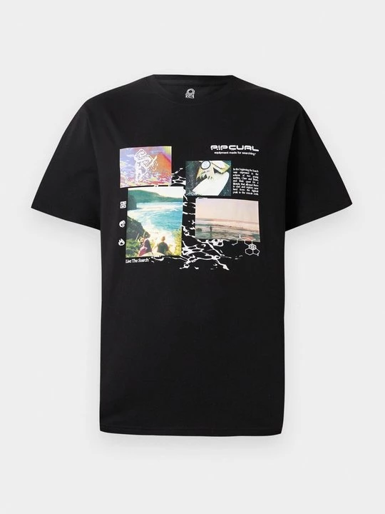Foto van product T-shirt print Rip Curl zwart