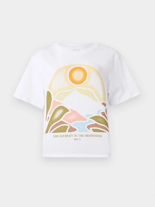 Foto van product T-shirt print RVCA wit