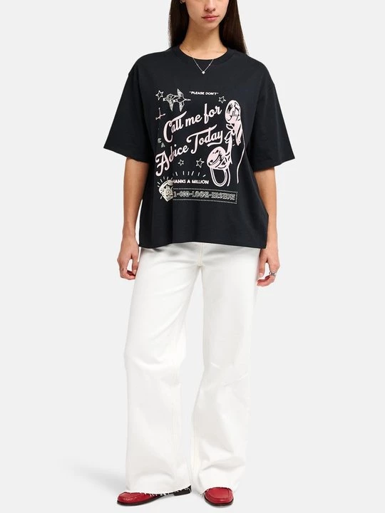Foto van product T-shirt print RVCA zwart
