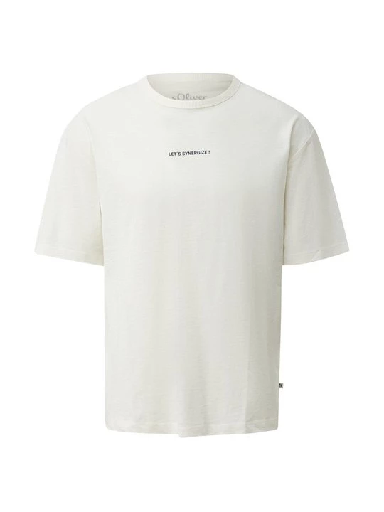 Foto van product T-shirt print s.Oliver crème