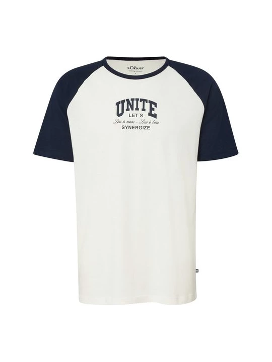 Foto van product T-shirt print s.Oliver crème