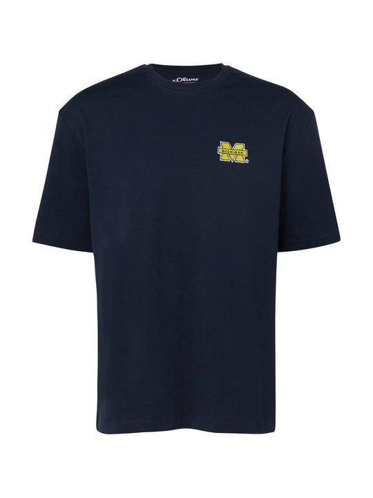 Foto van product T-shirt print s.Oliver donkerblauw