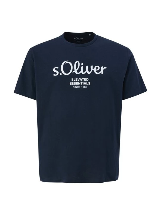 Foto van product T-shirt print s.Oliver donkerblauw