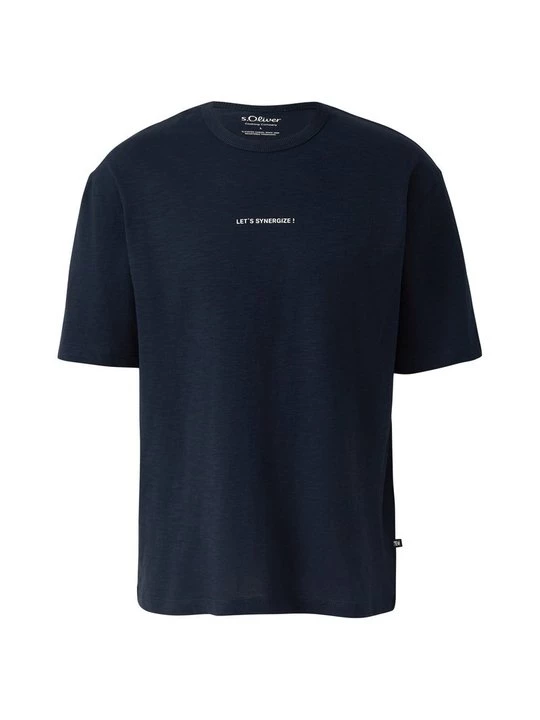 Foto van product T-shirt print s.Oliver donkerblauw