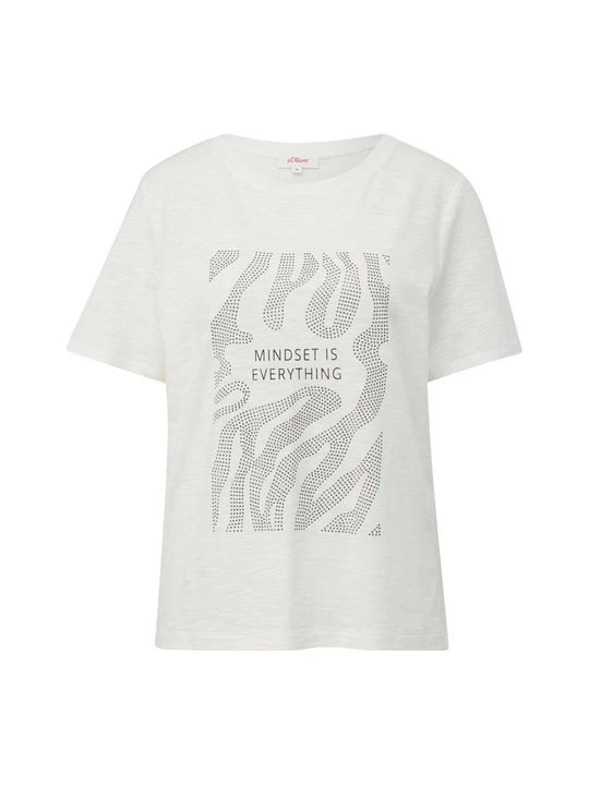 Foto van product T-shirt print s.Oliver donkerblauw