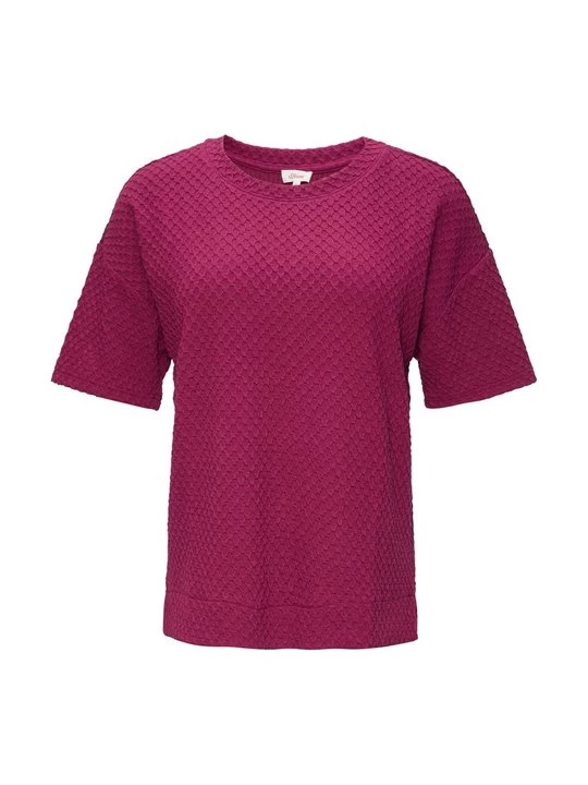 Foto van product T-shirt print s.Oliver donkerroze