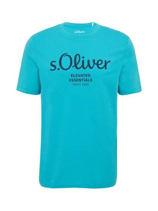 Foto van product T-shirt print s.Oliver lichtblauw