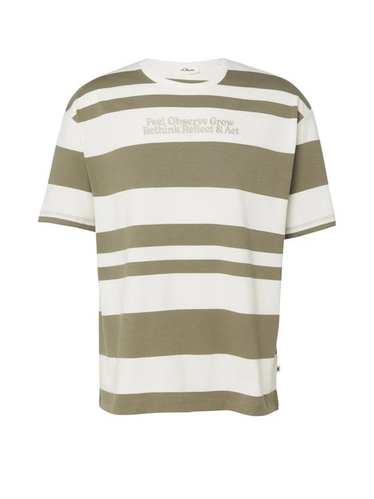 Foto van product T-shirt print s.Oliver olijfgroen