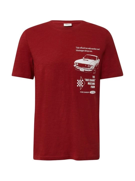 Foto van product T-shirt print s.Oliver rood