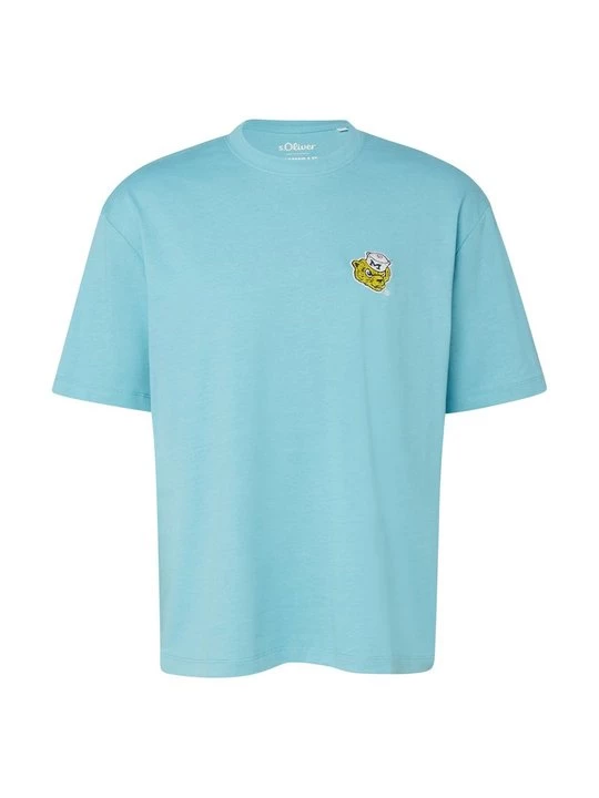 Foto van product T-shirt print s.Oliver turquoise
