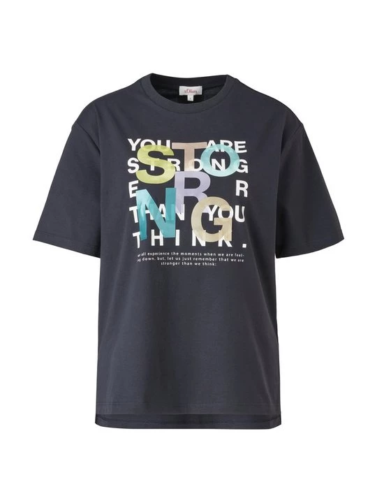Foto van product T-shirt print s.Oliver zwart