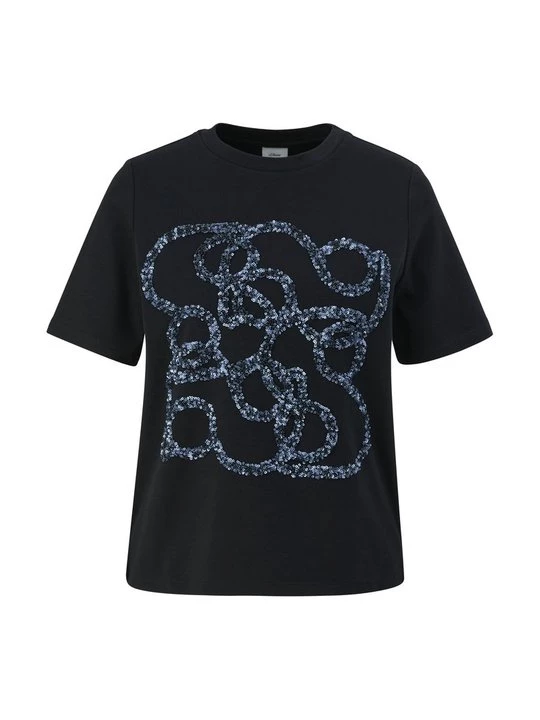 Foto van product T-shirt print s.Oliver zwart