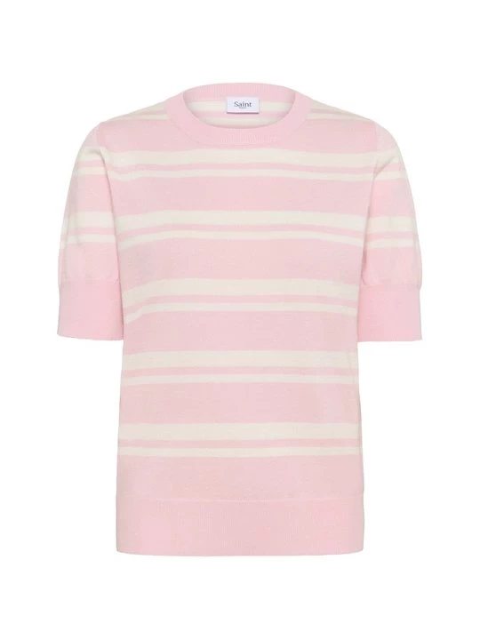 Foto van product T-shirt print Saint Tropez donkerroze