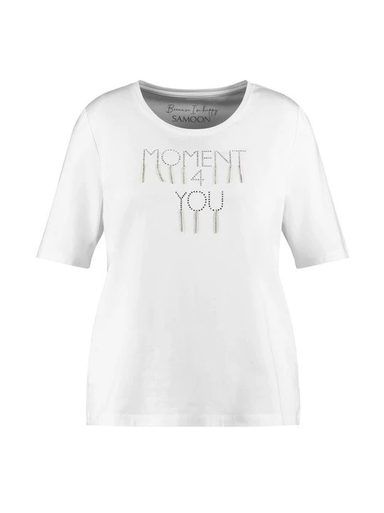 Foto van product T-shirt print Samoon wit