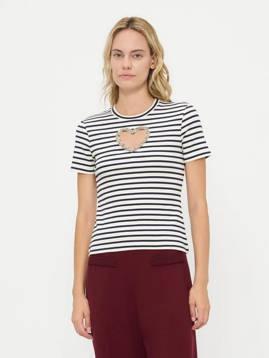 Foto van product T-shirt print Sandro beige mêleerd