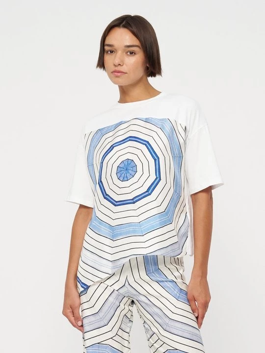 Foto van product T-shirt print Sandro blauw