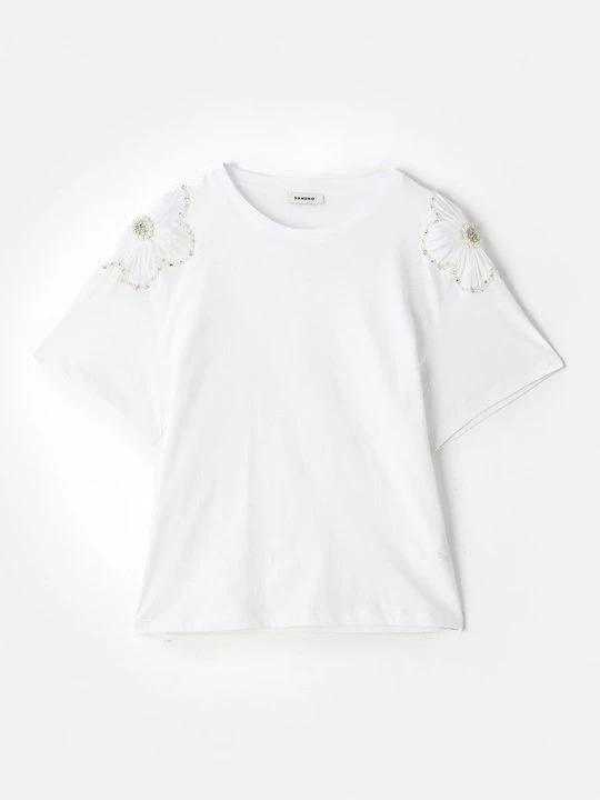 Foto van product T-shirt print Sandro wit