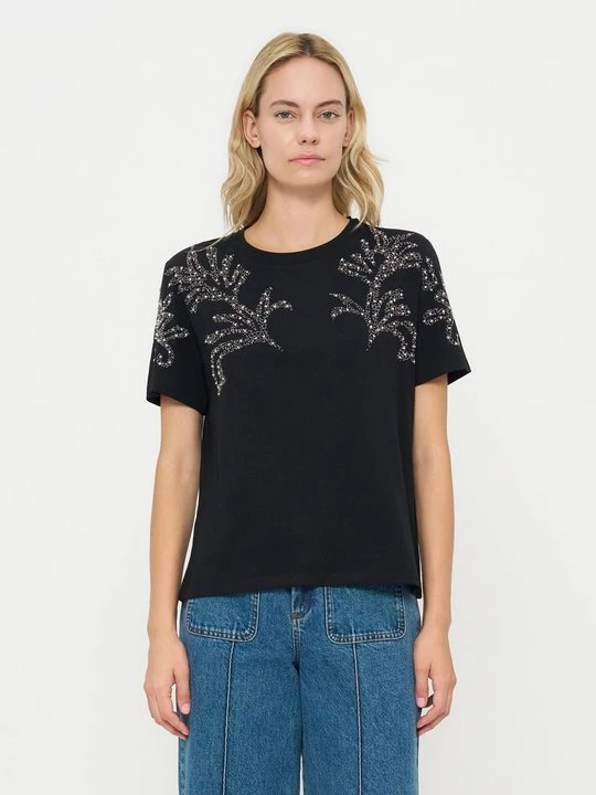 Foto van product T-shirt print Sandro zwart