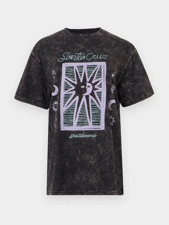 Foto van product T-shirt print Santa Cruz donkergrijs
