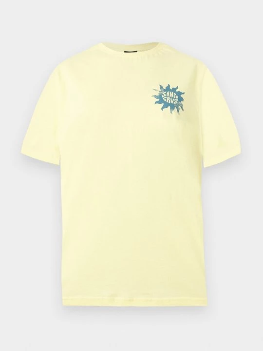 Foto van product T-shirt print Santa Cruz geel