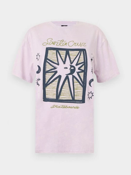 Foto van product T-shirt print Santa Cruz lila