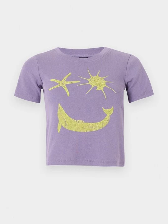 Foto van product T-shirt print Santa Cruz paars