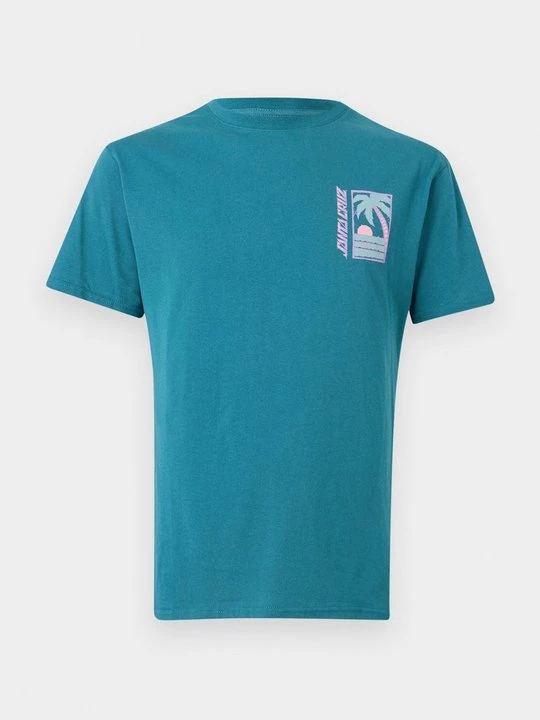 Foto van product T-shirt print Santa Cruz petrol