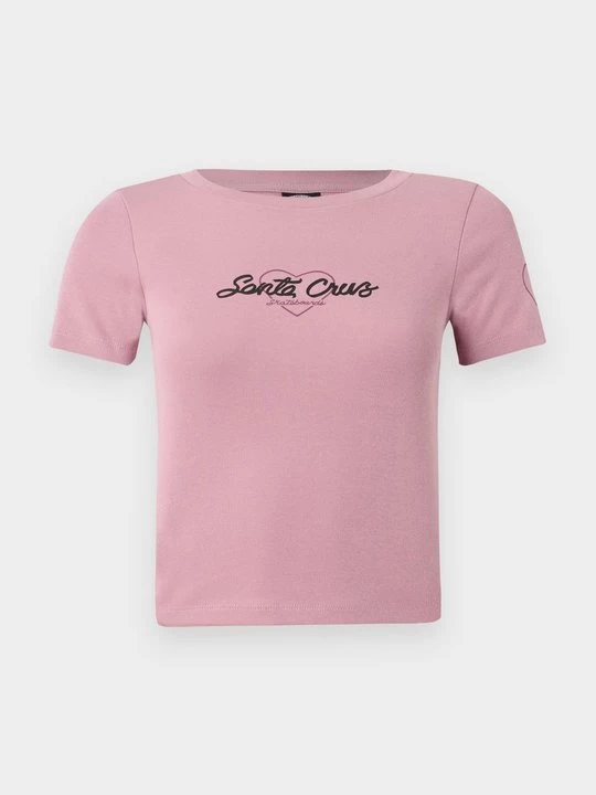 Foto van product T-shirt print Santa Cruz roze