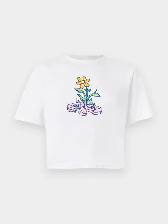 Foto van product T-shirt print Santa Cruz wit