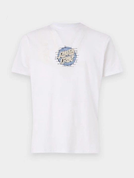 Foto van product T-shirt print Santa Cruz wit