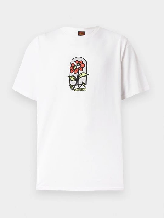 Foto van product T-shirt print Santa Cruz wit