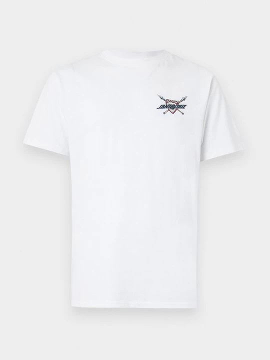 Foto van product T-shirt print Santa Cruz wit