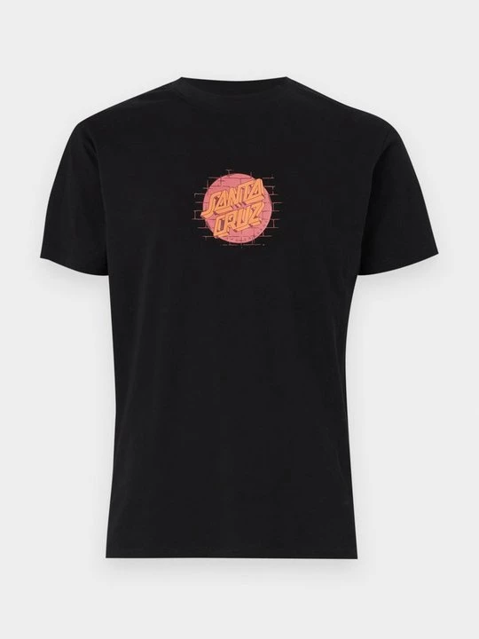 Foto van product T-shirt print Santa Cruz zwart