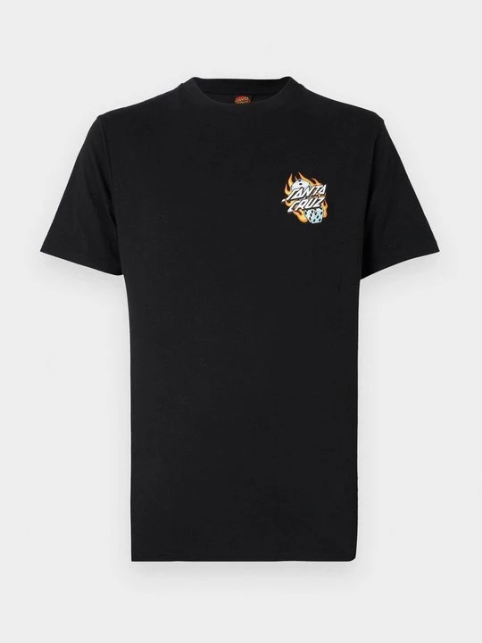 Foto van product T-shirt print Santa Cruz zwart