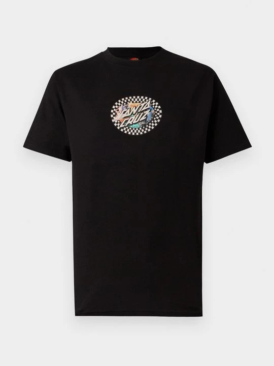 Foto van product T-shirt print Santa Cruz zwart