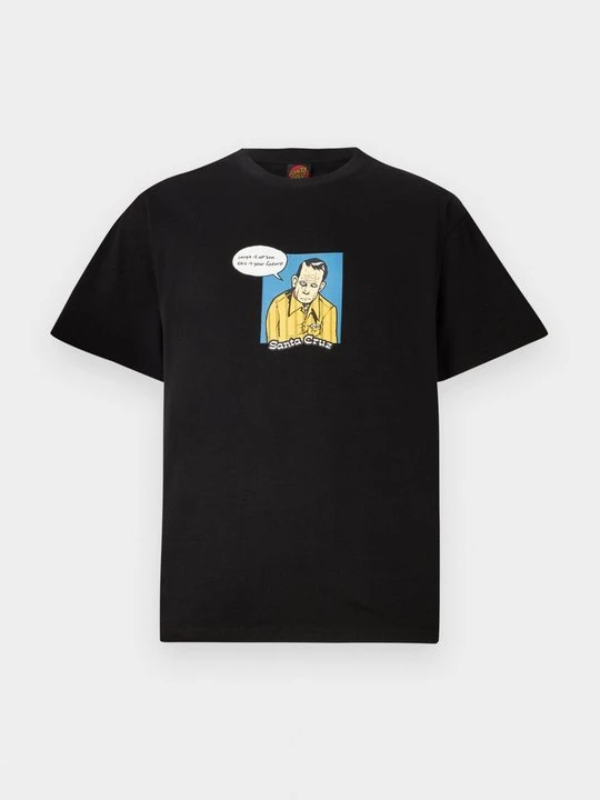 Foto van product T-shirt print Santa Cruz zwart