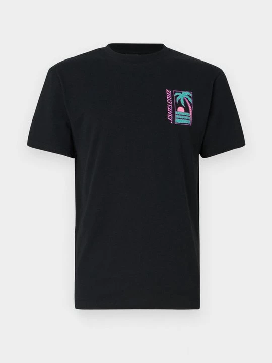 Foto van product T-shirt print Santa Cruz zwart