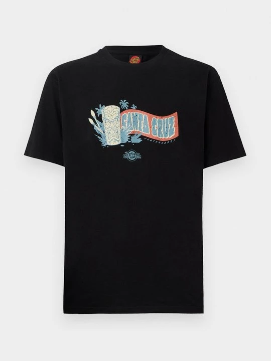 Foto van product T-shirt print Santa Cruz zwart
