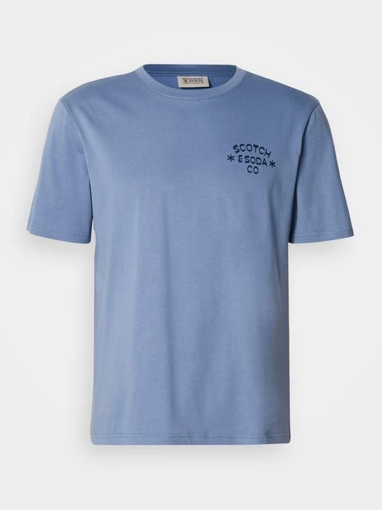 Foto van product T-shirt print Scotch & Soda blauw