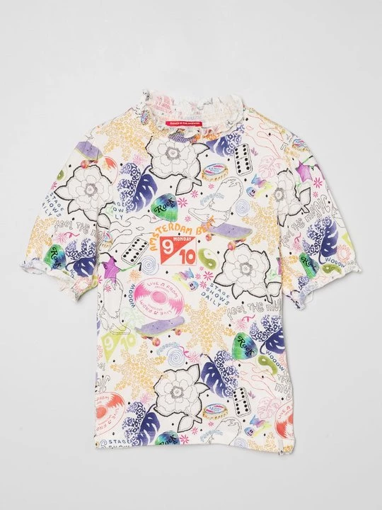 Foto van product T-shirt print Scotch & Soda wit